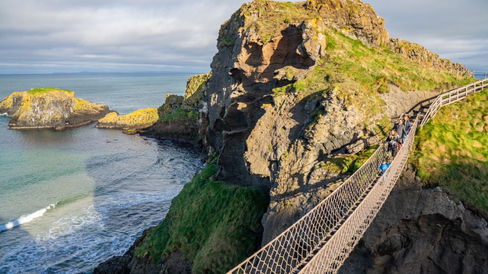 Coastal clifftops and walkway